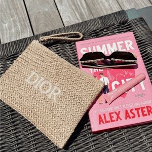 Dior Natural Woven Pouch